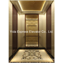 Gearless Passenger Elevator with Marble, Wood and Beveled Glass Mirror